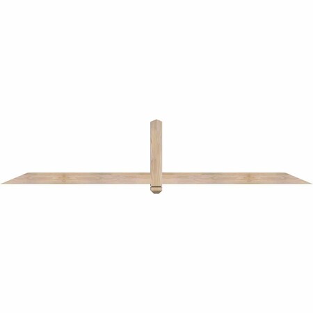 Ekena Millwork Eugene Smooth Timber Gable Bracket, Douglas Fir, 96"W x 20"H x 3 1/2"D x 3 1/2"F, 5/12 Pitch GBW096X20X0404EUG00SDF